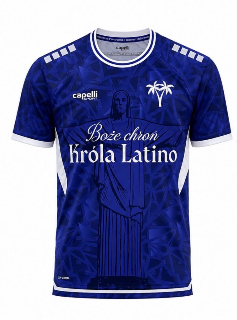 Koszulka sportowa Boże Chroń Króla Latino