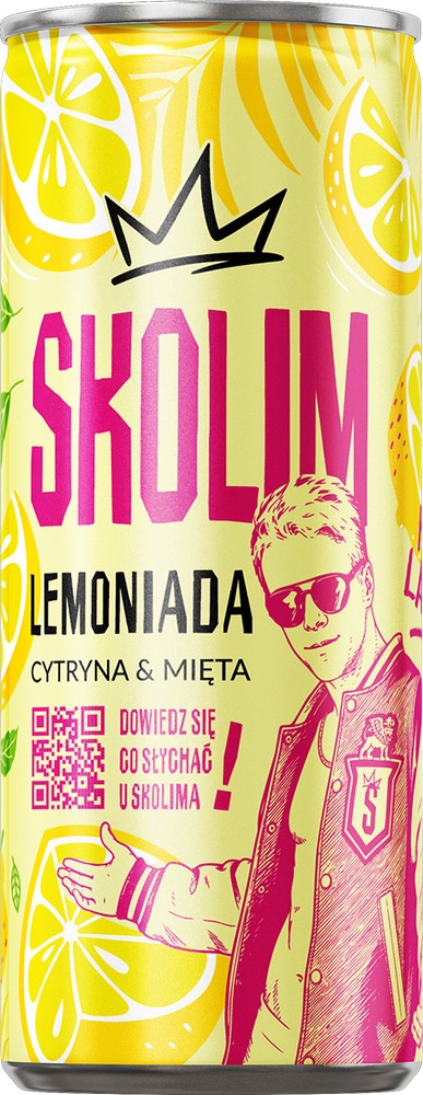 SKOLIM Lemoniada — Cytryna & Mięta —24szt x 250 ml