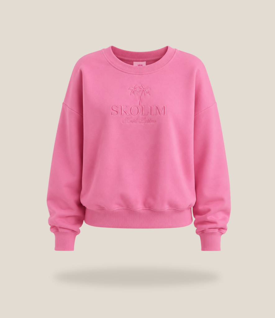 Bluza damska różowa bez kaptura