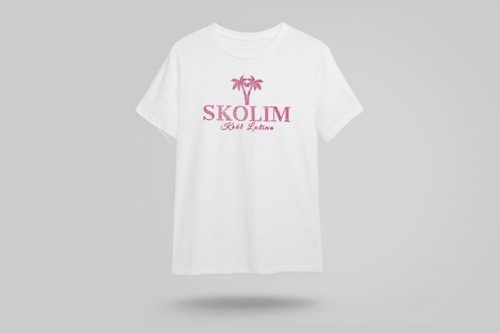 Koszulka biała SKOLIM Król Latino